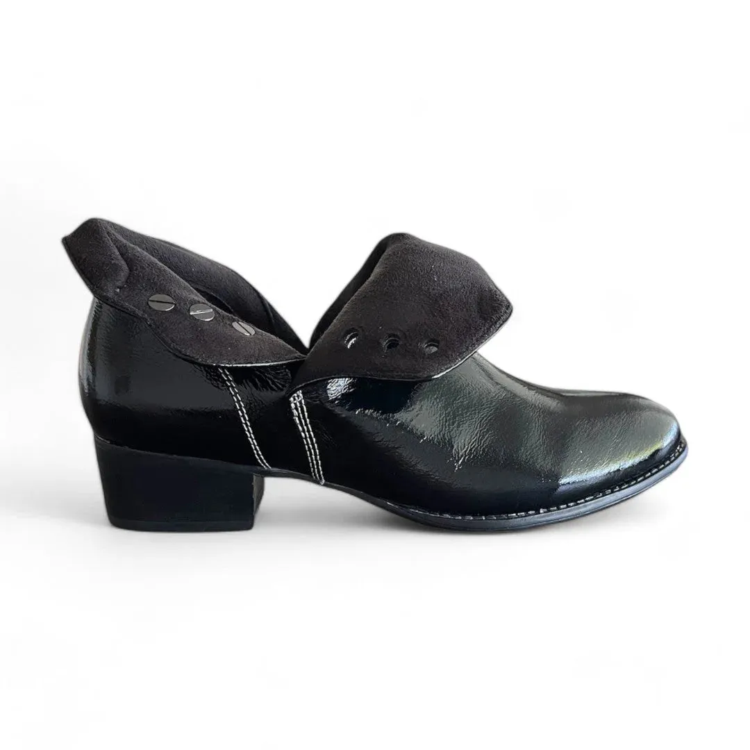 Tiko Ankle Boot in Black Patent Leather