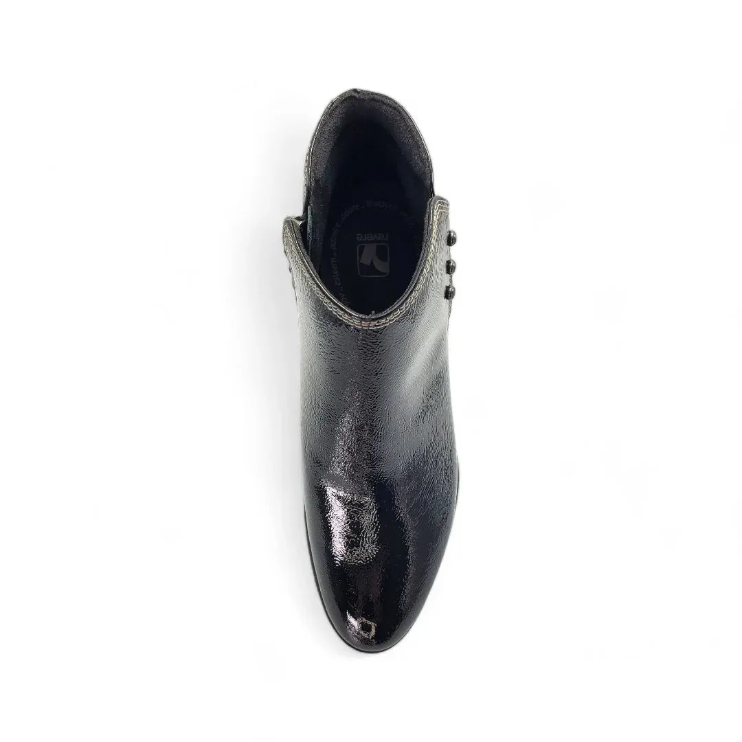 Tiko Ankle Boot in Black Patent Leather