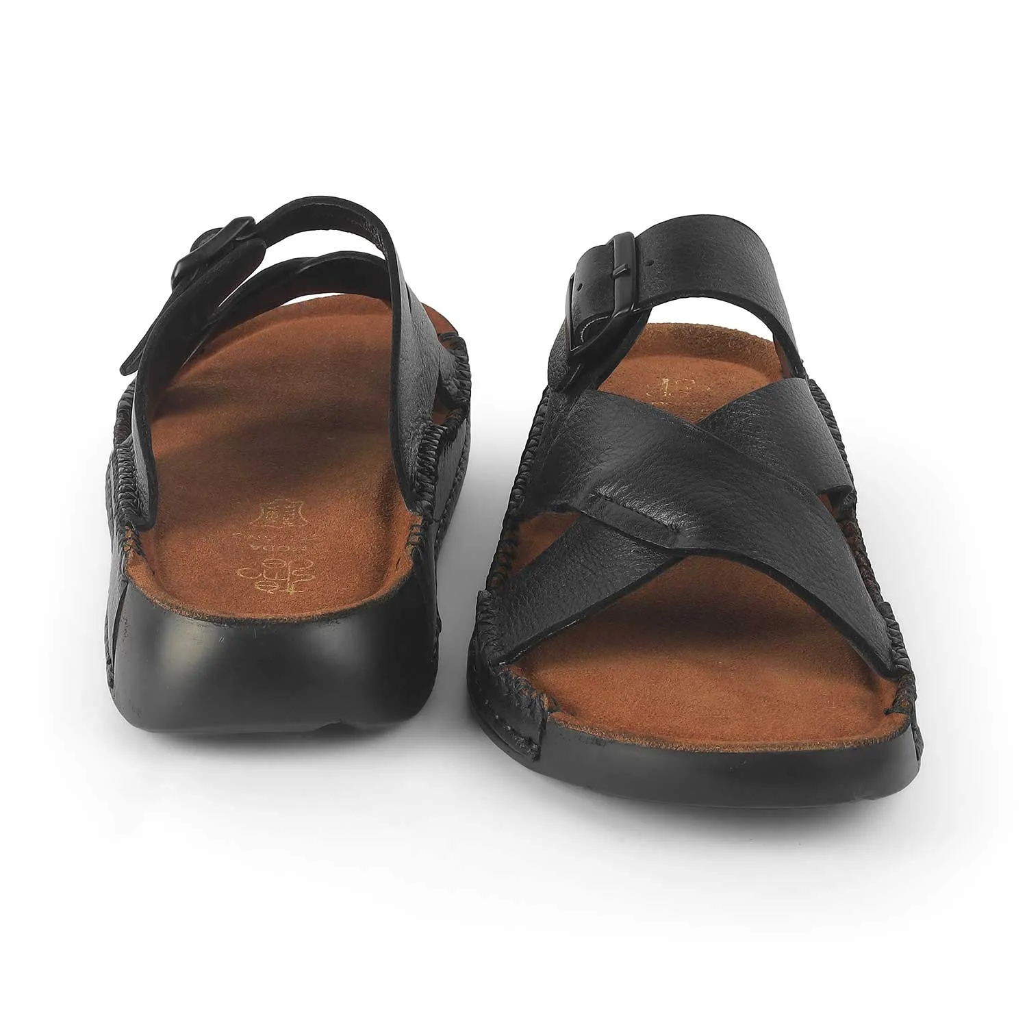 Tresmode Vagri Black Men's Sandals