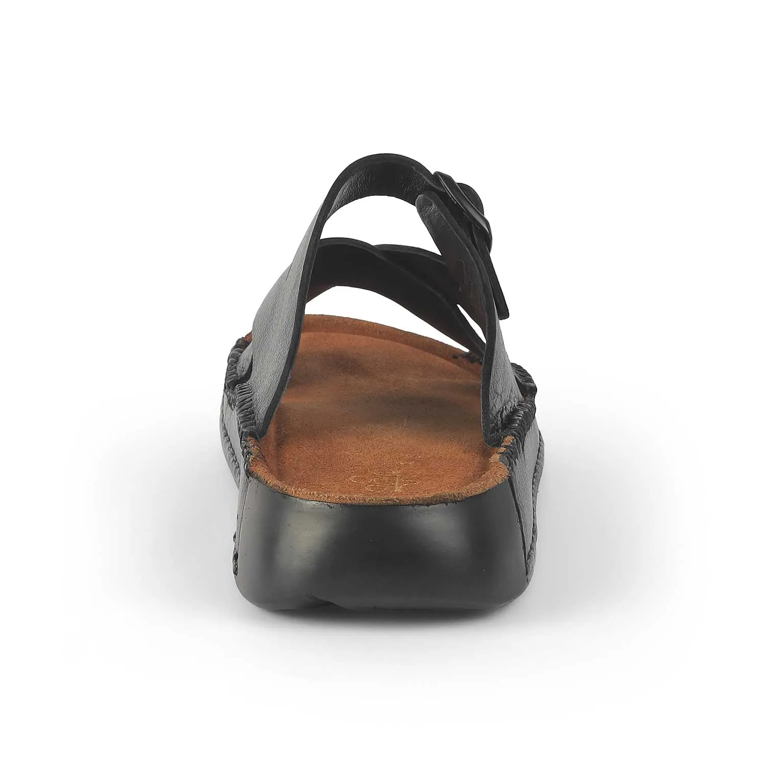 Tresmode Vagri Black Men's Sandals