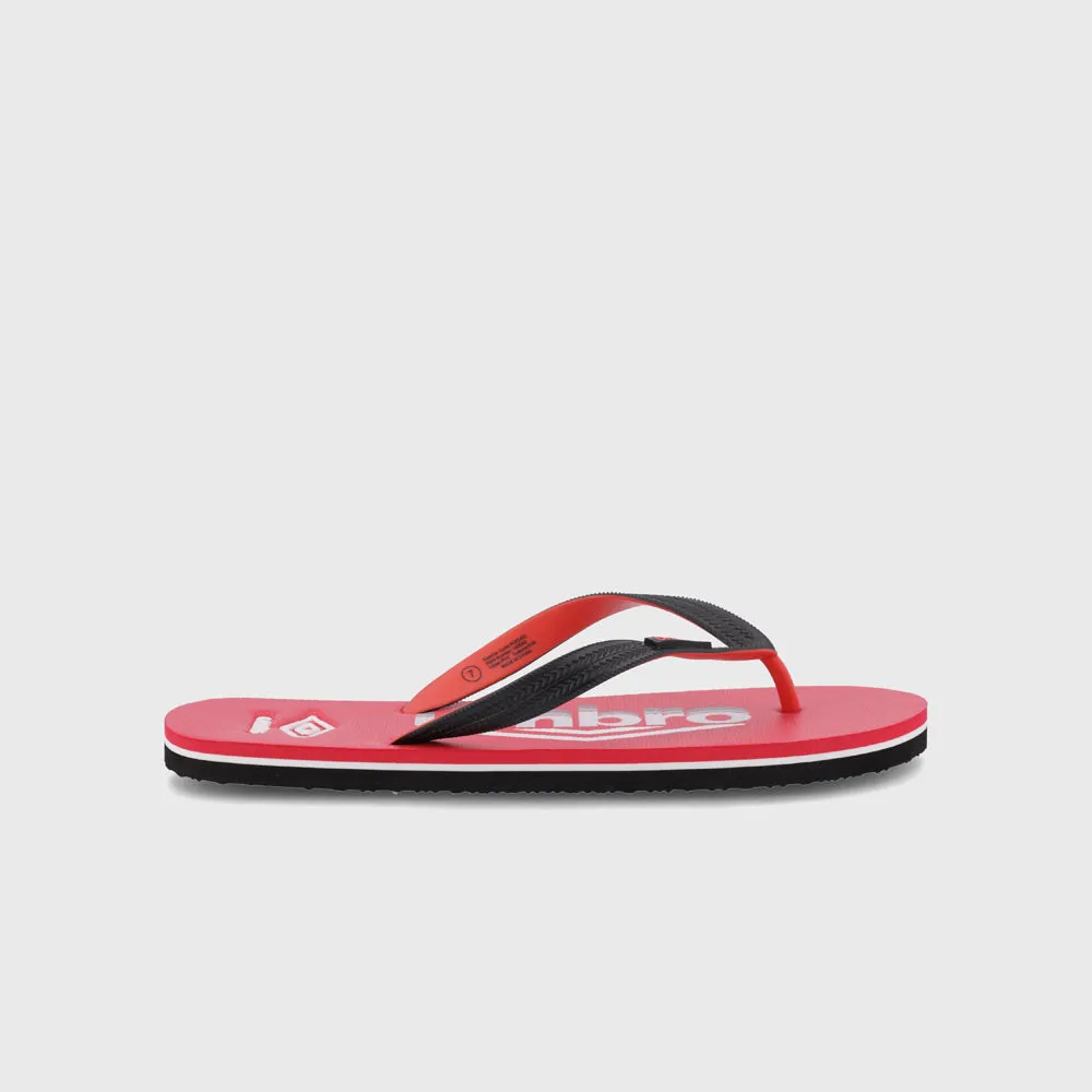 Umbro Mens Split Chevron Thong Red/Multi _ 182082 _ Red