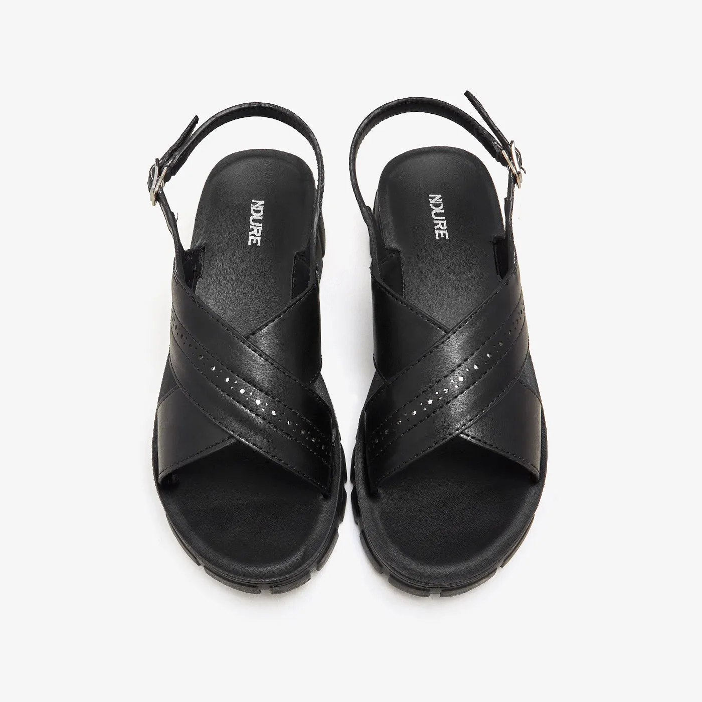 Women's Cross Chunky Sandals