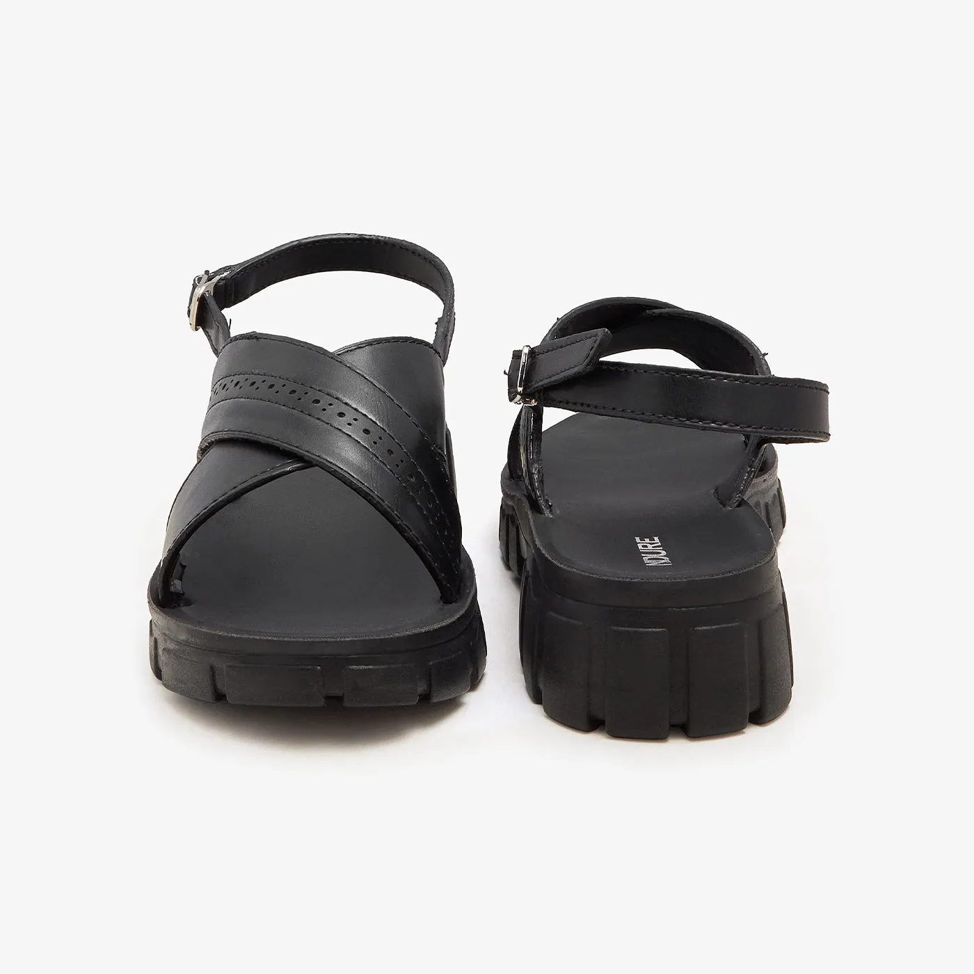 Women's Cross Chunky Sandals