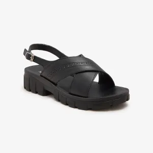 Women's Cross Chunky Sandals