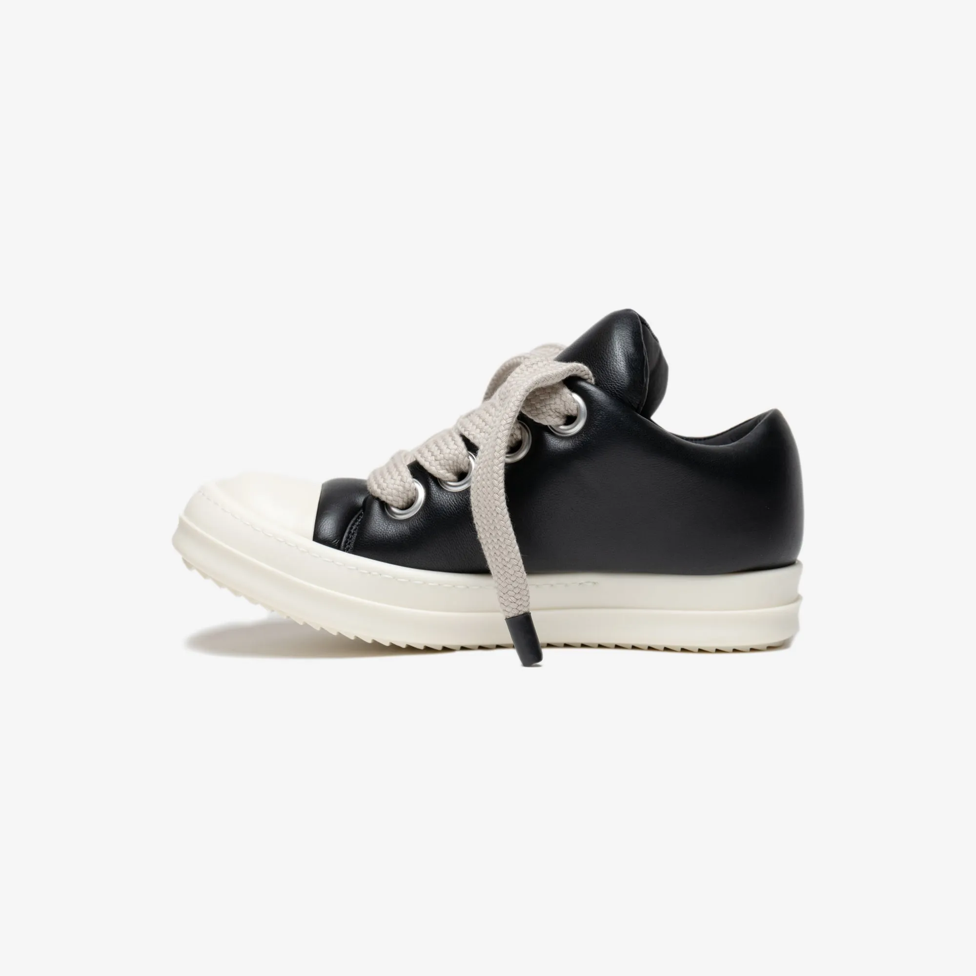 Womens Jumbolaced Leather Padded Low-Top Sneakers