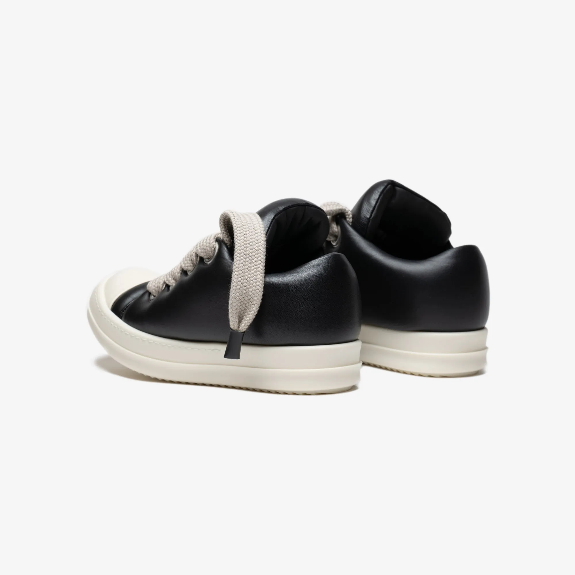 Womens Jumbolaced Leather Padded Low-Top Sneakers